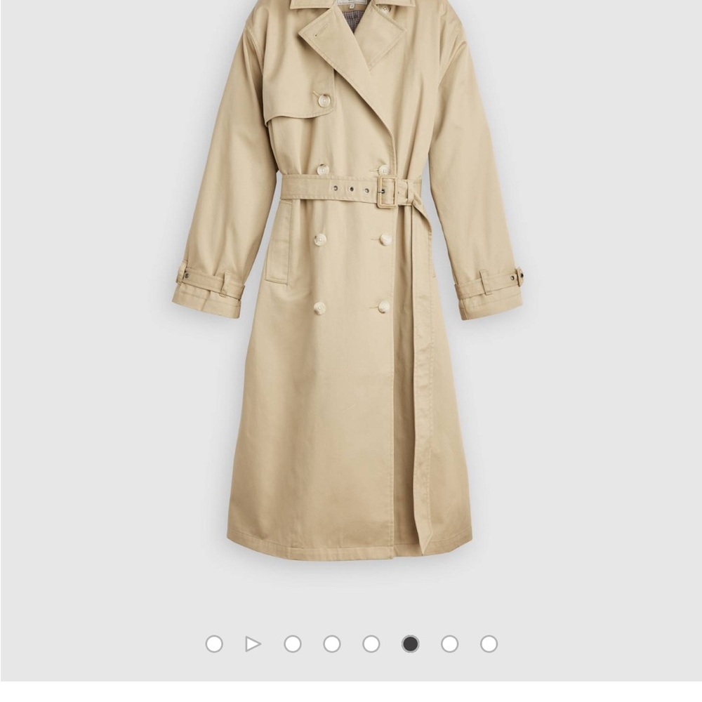Levi's Tan Trench Coat with Belted Waist